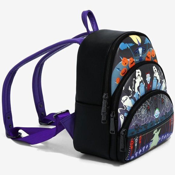Loungefly Disney The Nightmare Before Christmas Oogie's Boys Mini Backpack - Picture 3 of 6